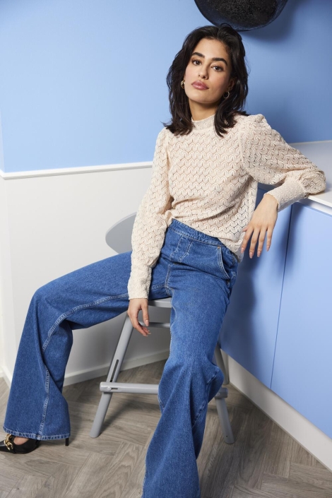 Jacqueline de Yong jdyavery l/s lace top jrs noos